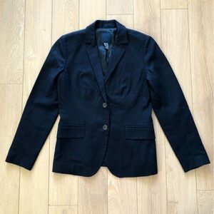 J. Crew Navy Cotton Blazer Jacket Size 4